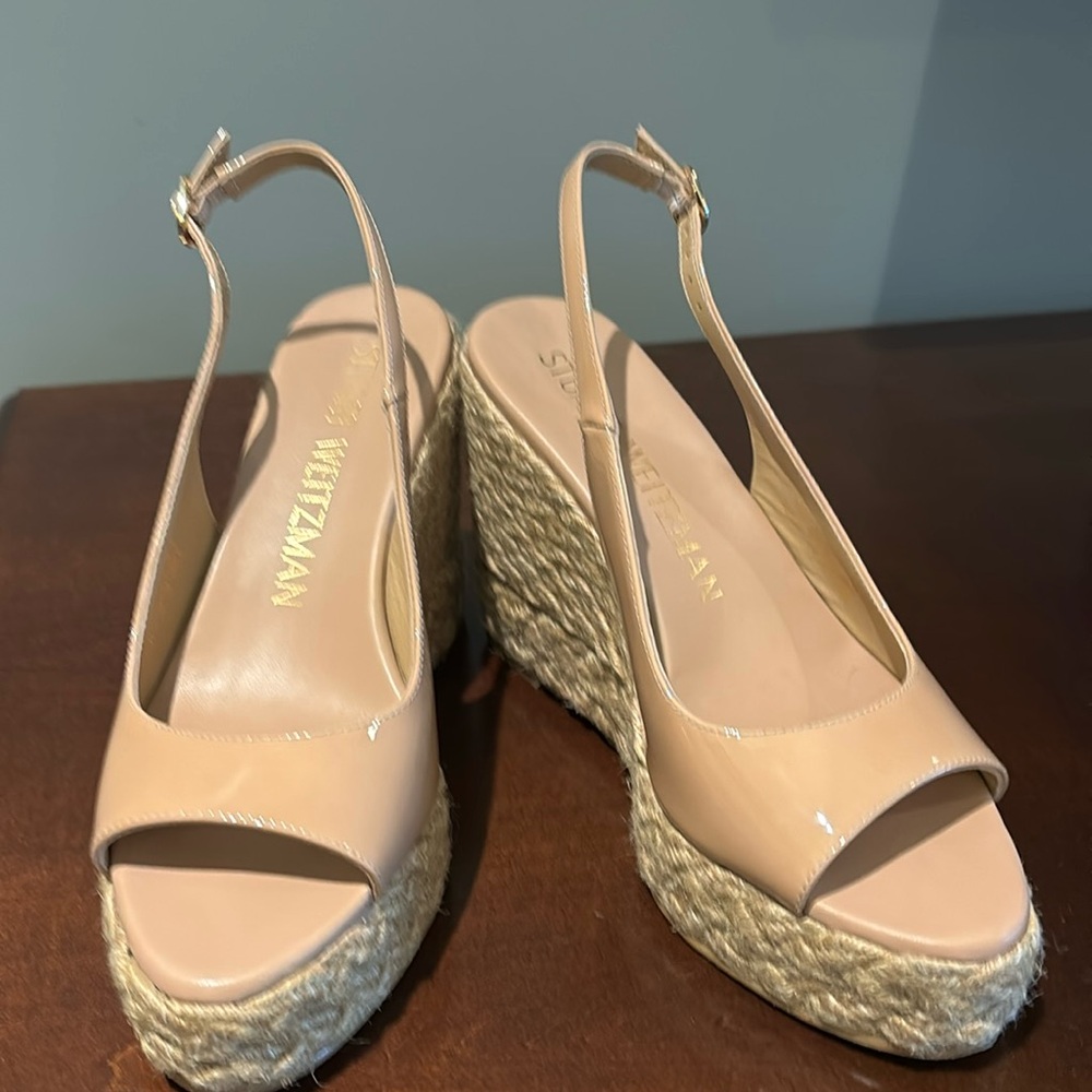 NWOT - Stuart Weitzman Patent Leather Wedges
